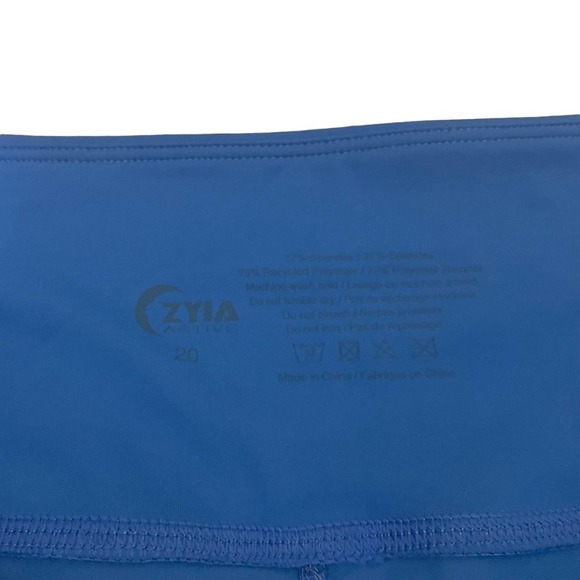 𝅺NWT Zyia Active Light n Tight Blue Tones High Rise Leggings - Picture 4 of 8